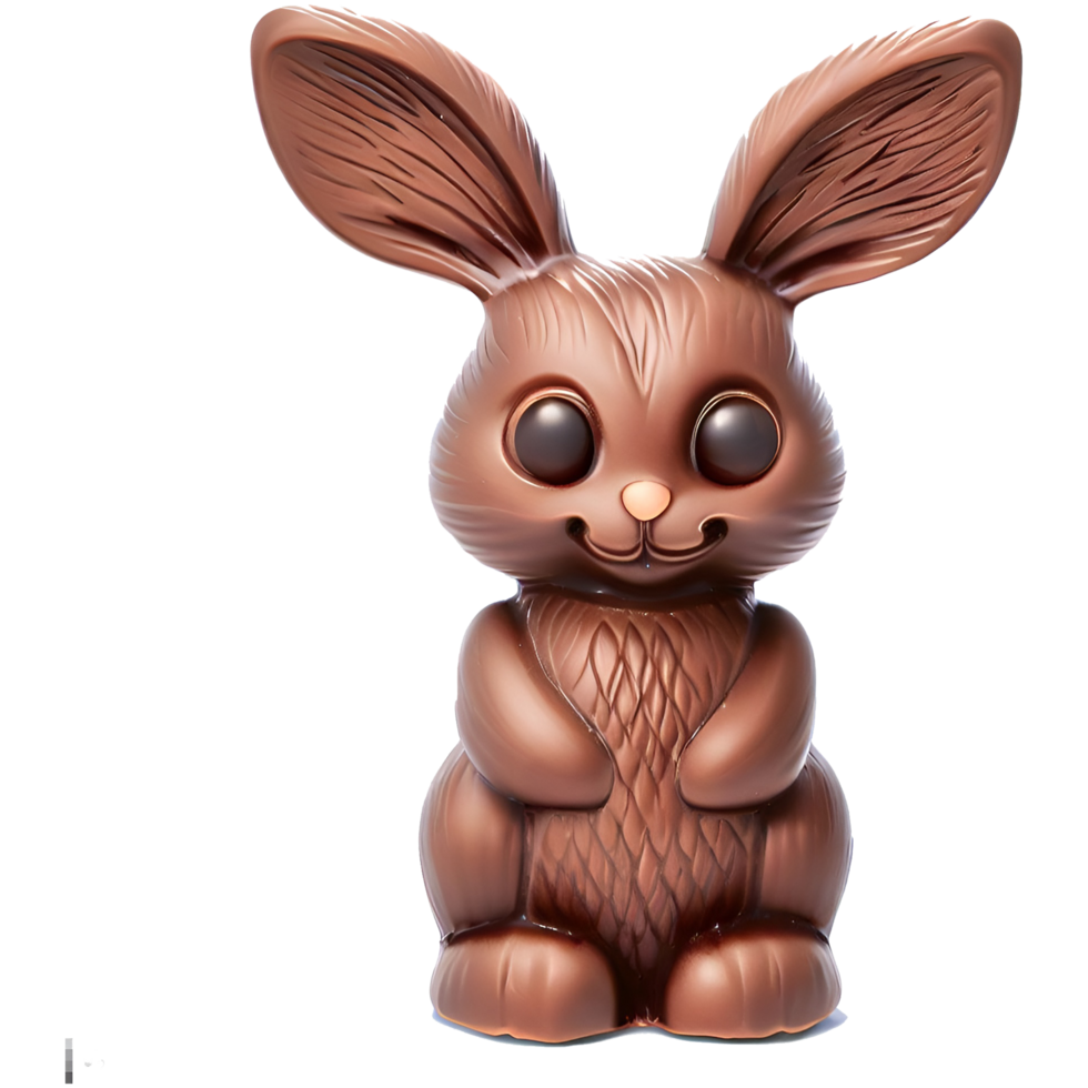 Delicious chocolate bunny png