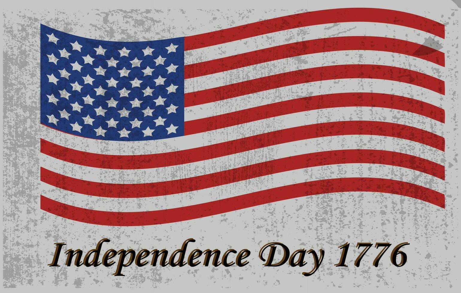 Independence Day USA Abstract Background with Vintage Concept and Editable Text vector