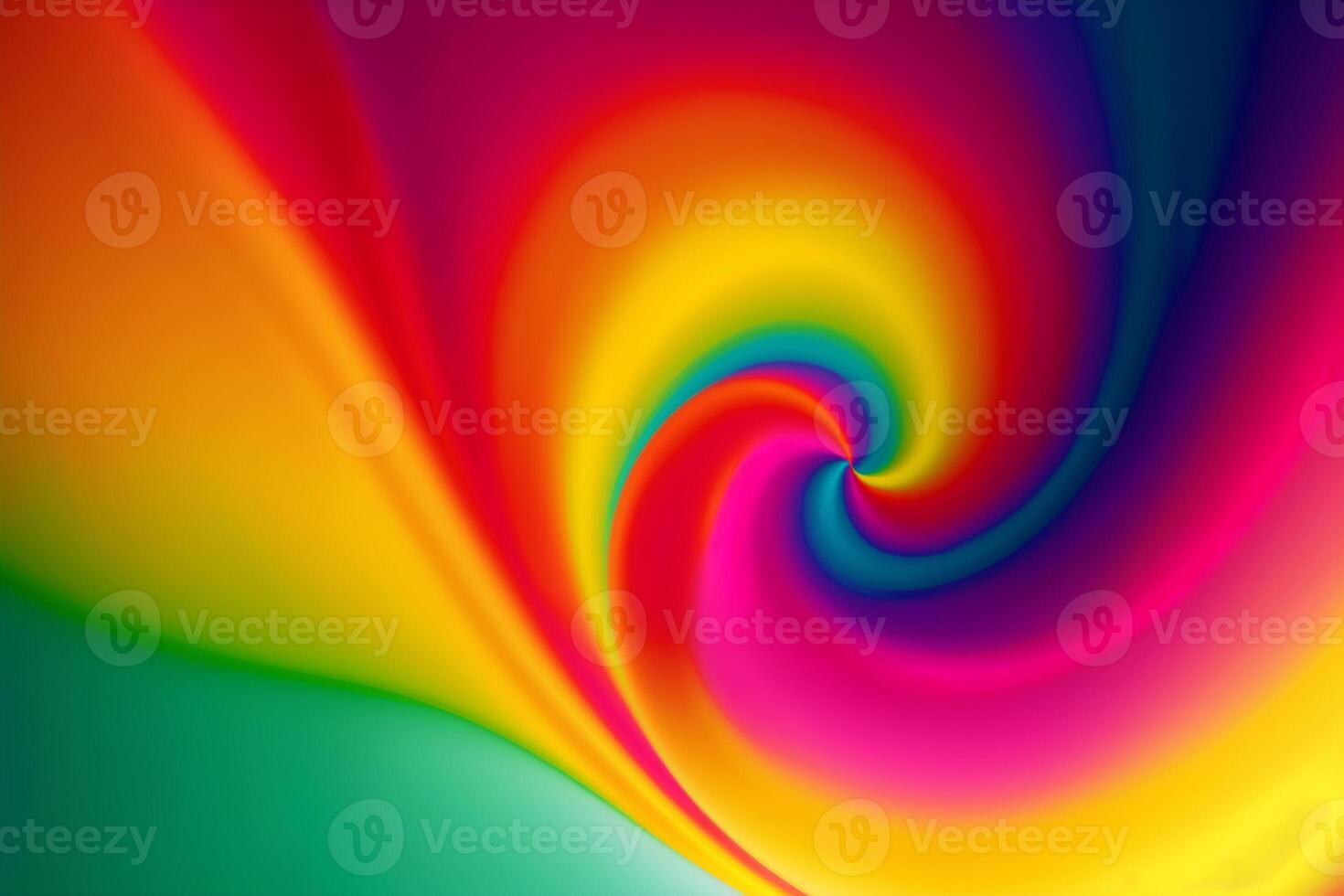 A beautiful Swirl Background. Spectrum Spiral. A Mesmerizing Color Swirl Background. Copy space. photo