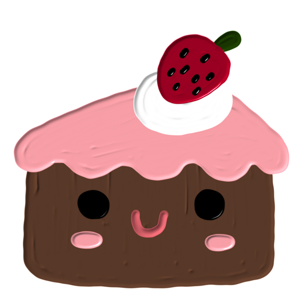 Hand gezeichnet süß Kuchen png