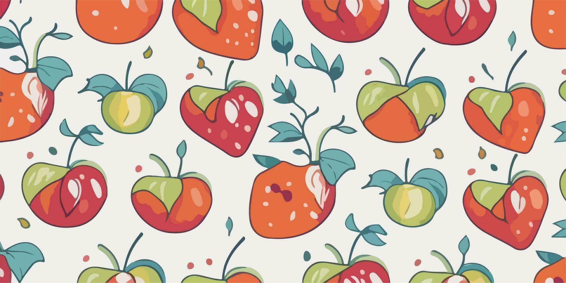 Geometric Elegance, Apple Patterns with Chic Geometric Background Designs vector