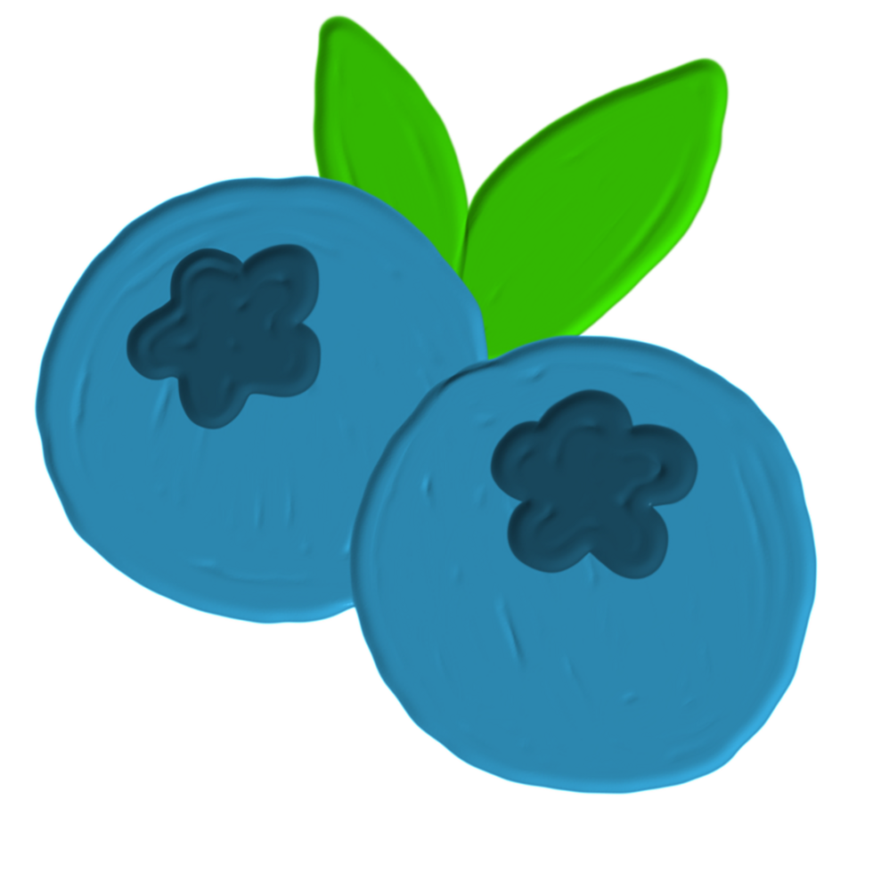 hand drawn cute fruits png
