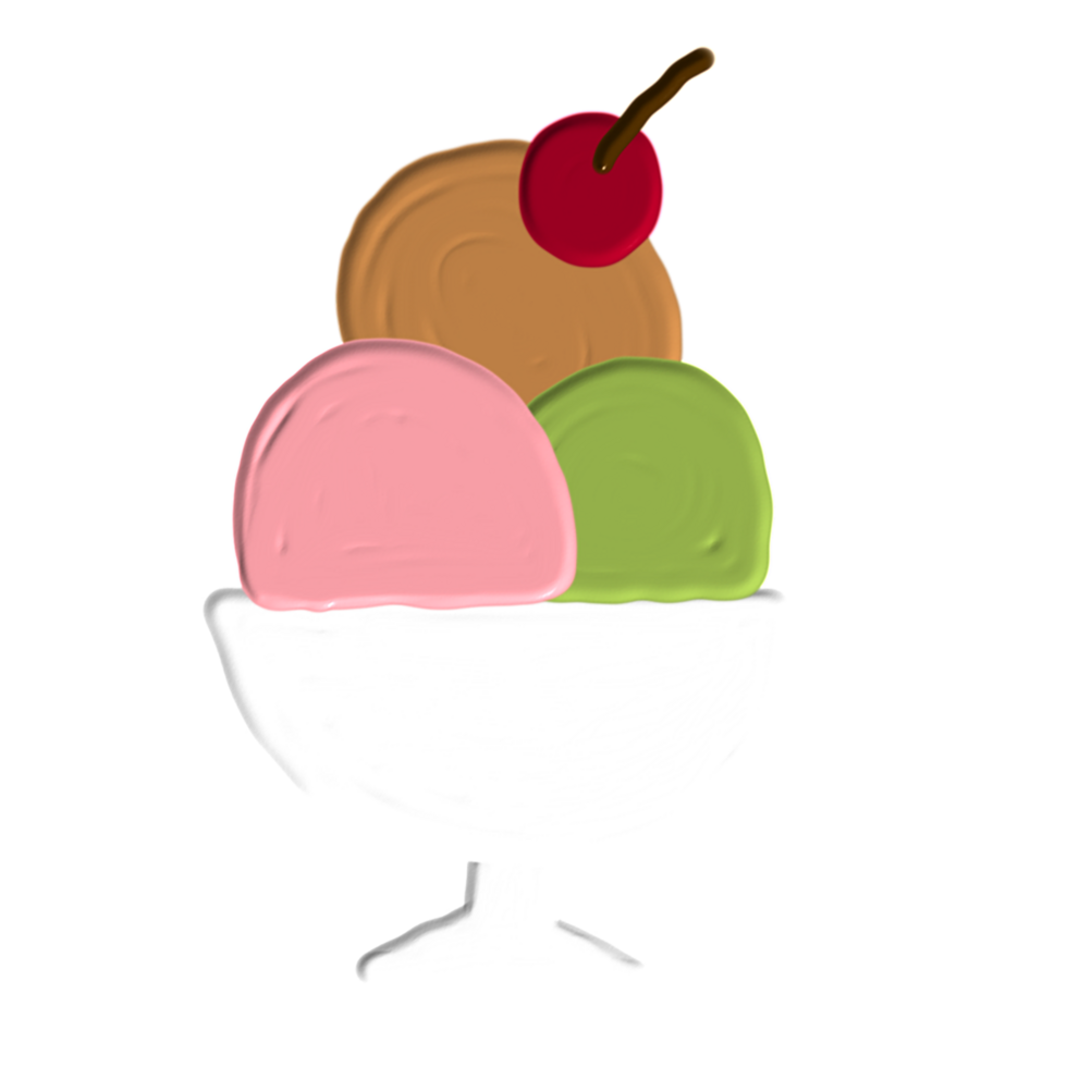 hand drawn ice cream png