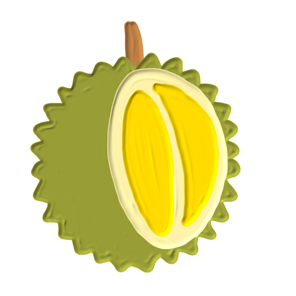 hand drawn cute fruits png