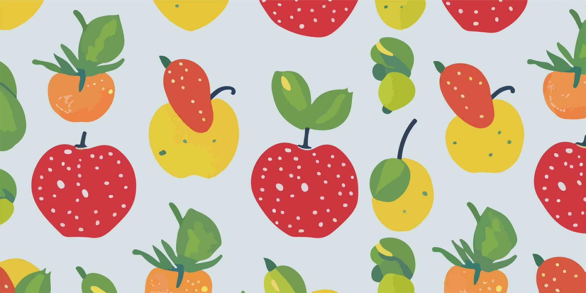 retro renacimiento, manzana patrones en de inspiración vintage fondo de pantalla vector