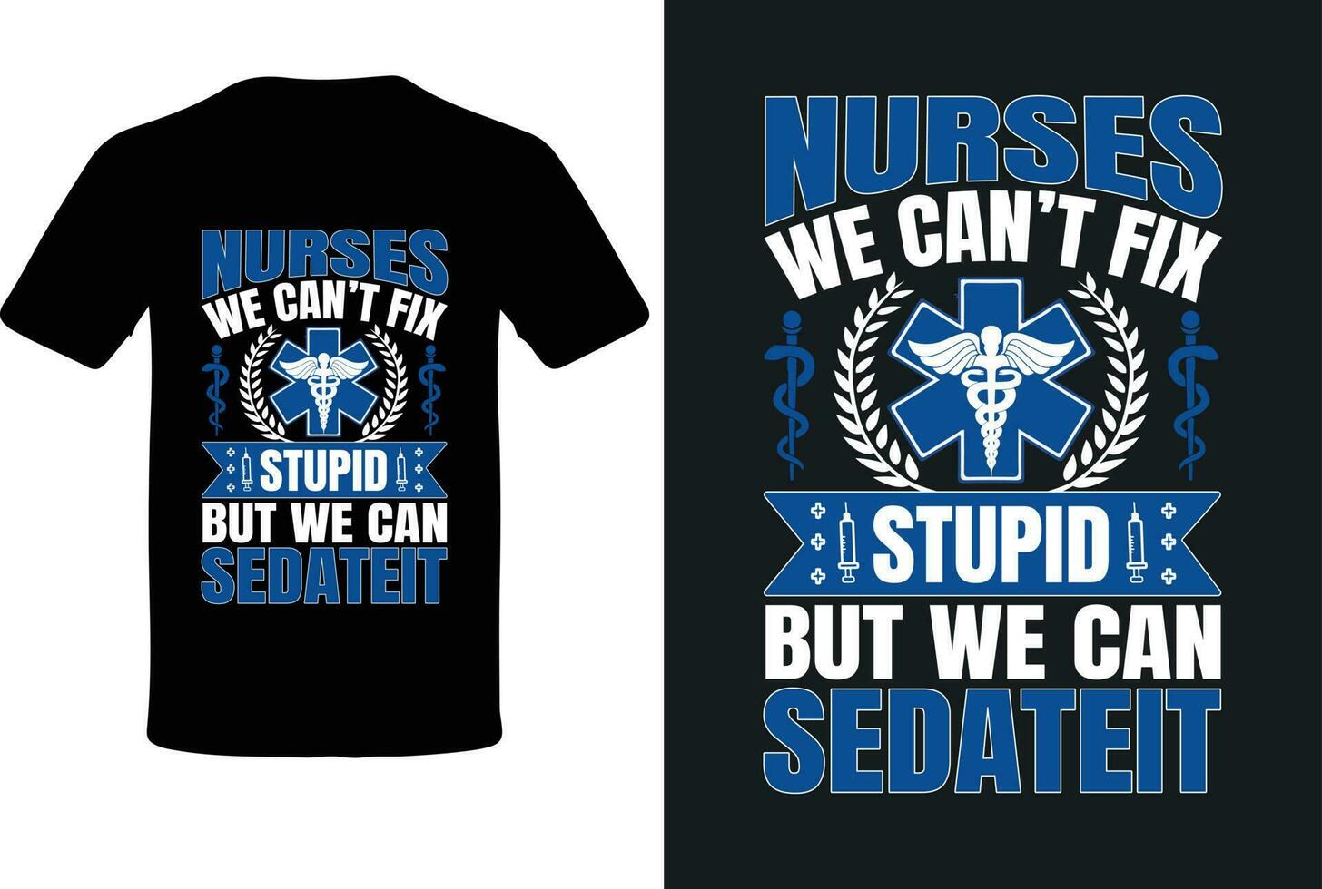 Nurse t-shirt design vector