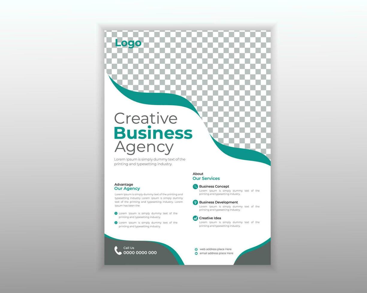 Flyer Design Template For Your Business and Company vector