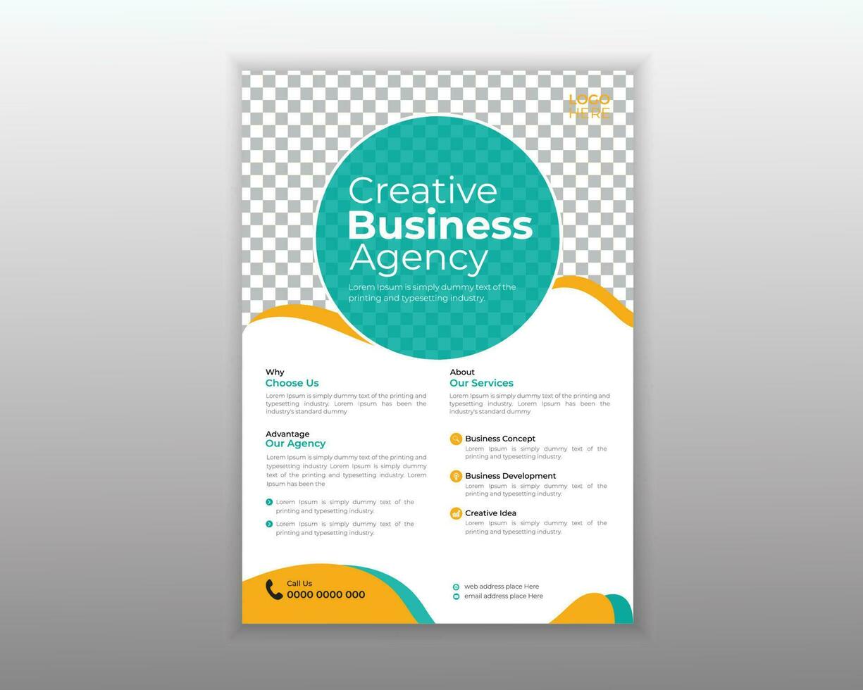 Flyer Design Template For Your Business and Company vector