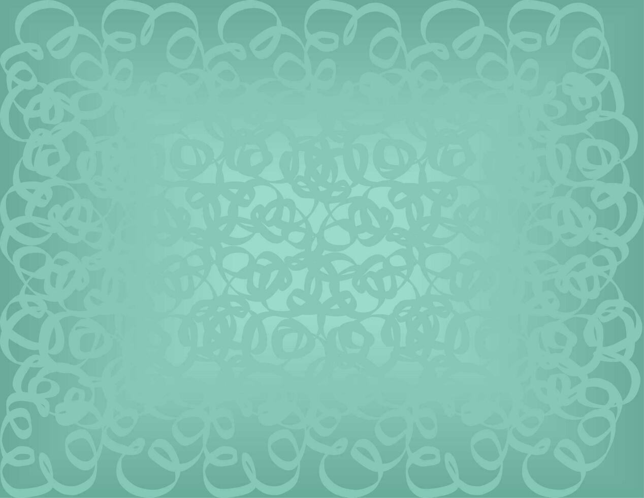 Teal abstract lace background vector