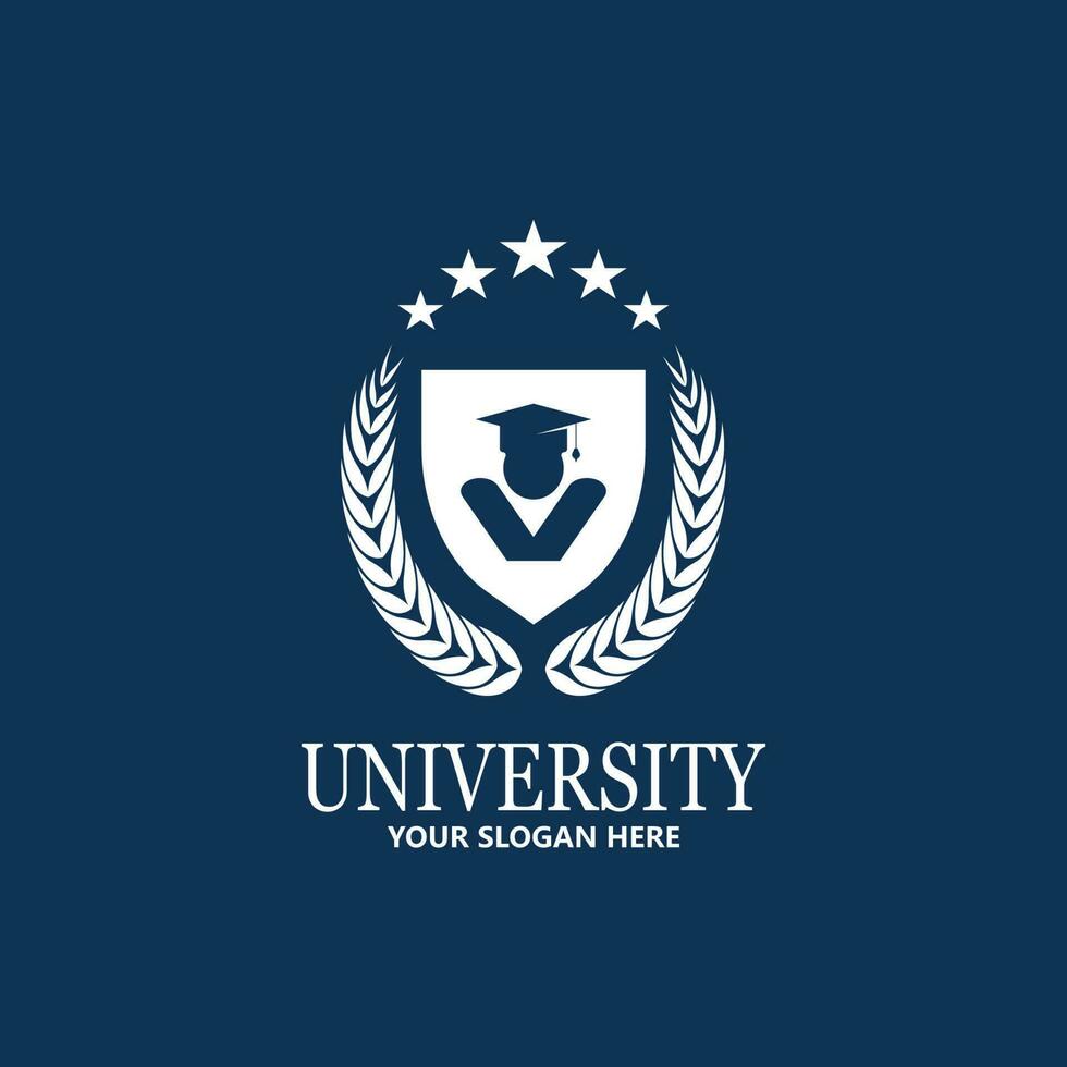 plantilla de diseño de logotipo de escuela y curso de academia universitaria vector