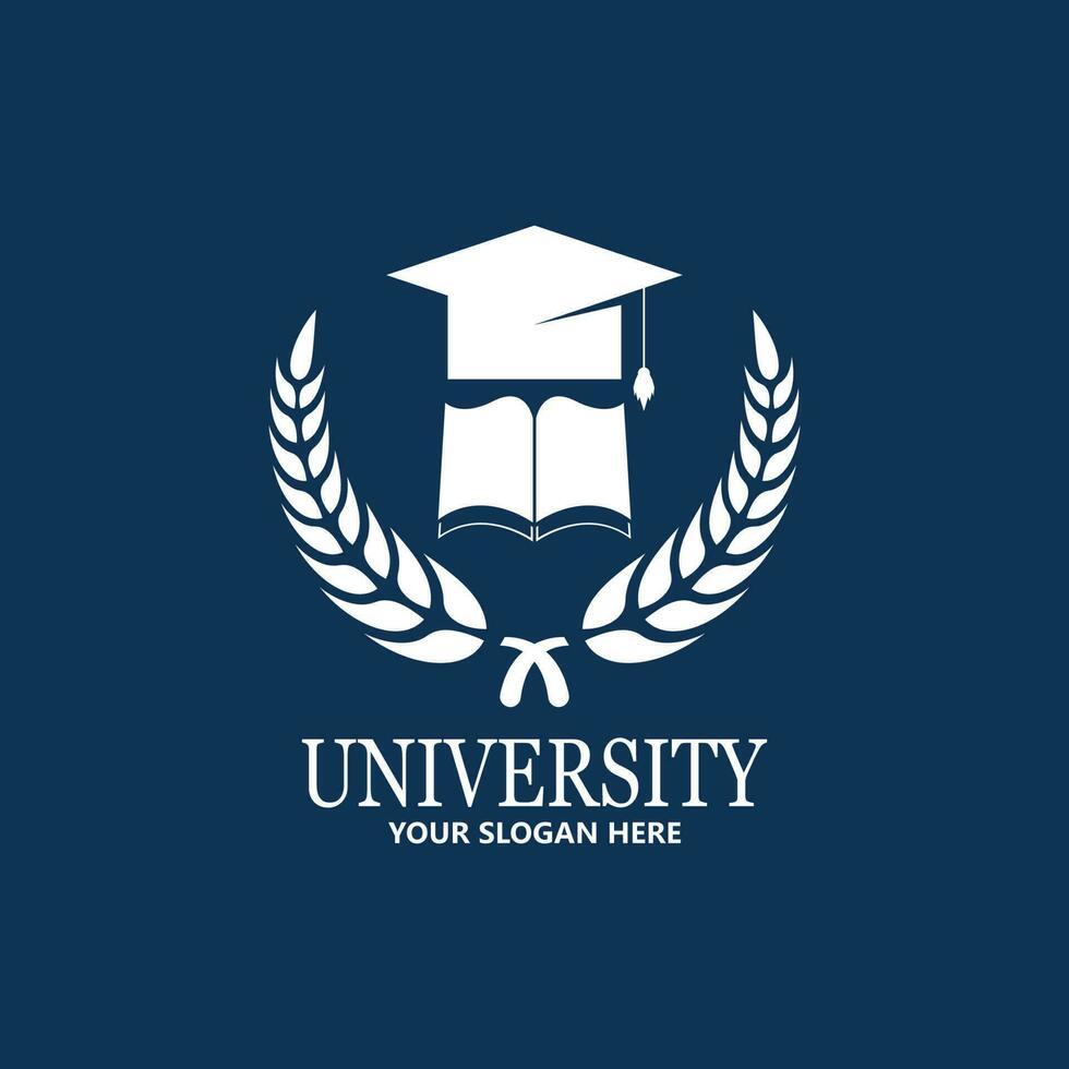 plantilla de diseño de logotipo de escuela y curso de academia universitaria vector