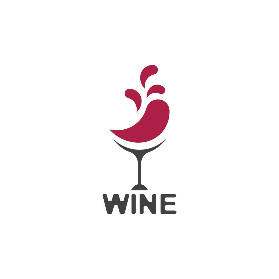 Wine icon and symbol vector template
