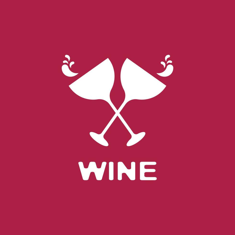 Wine icon and symbol vector template