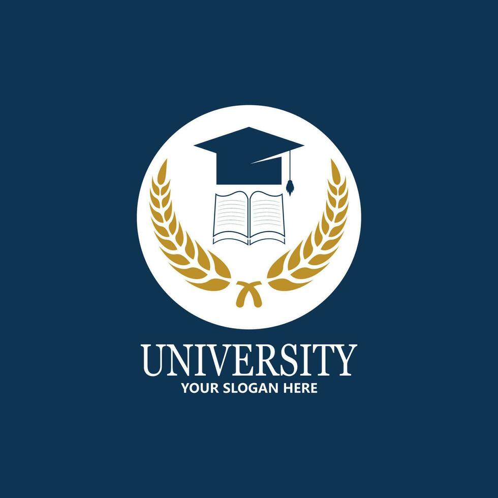 plantilla de diseño de logotipo de escuela y curso de academia universitaria vector