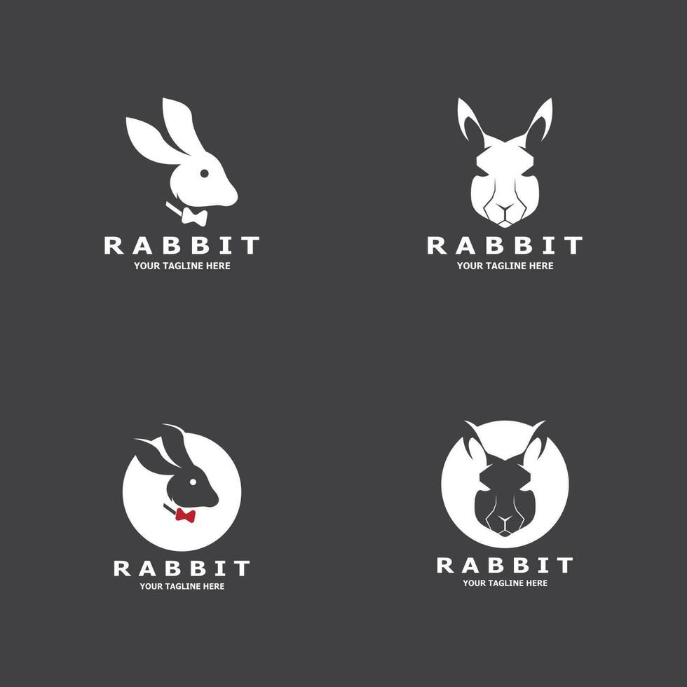 Conejo logo vector Arte modelo ilustración