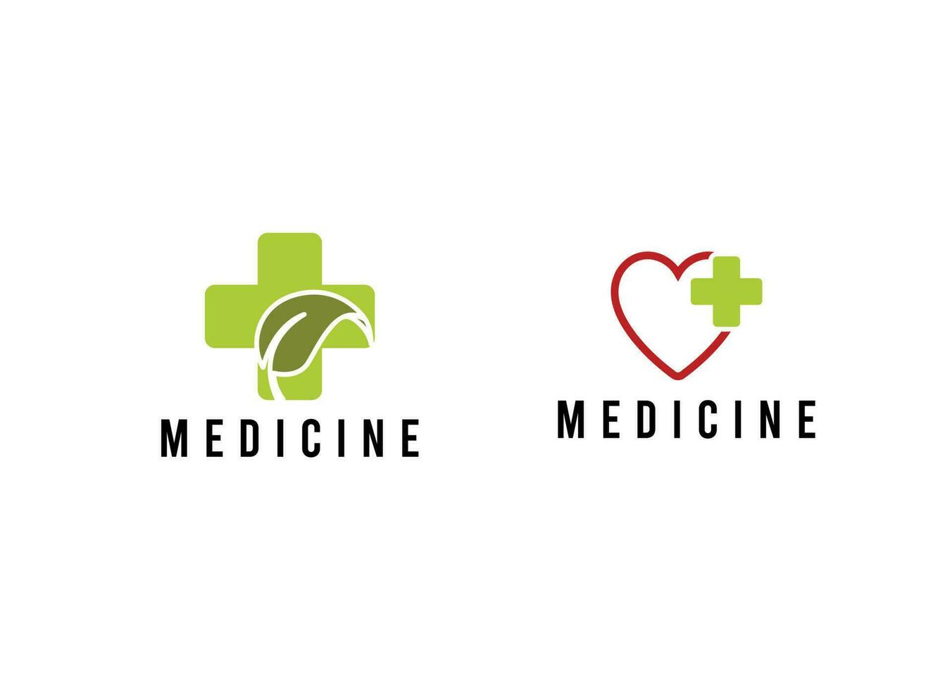 medicina logo diseño. médico logo diseño. vector