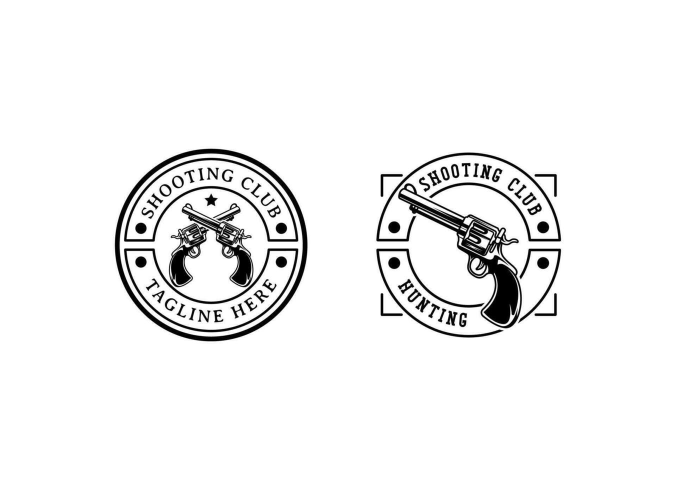 Creative Gun Logo Design. Gun Logo Template Ready to Use. Gun Vector