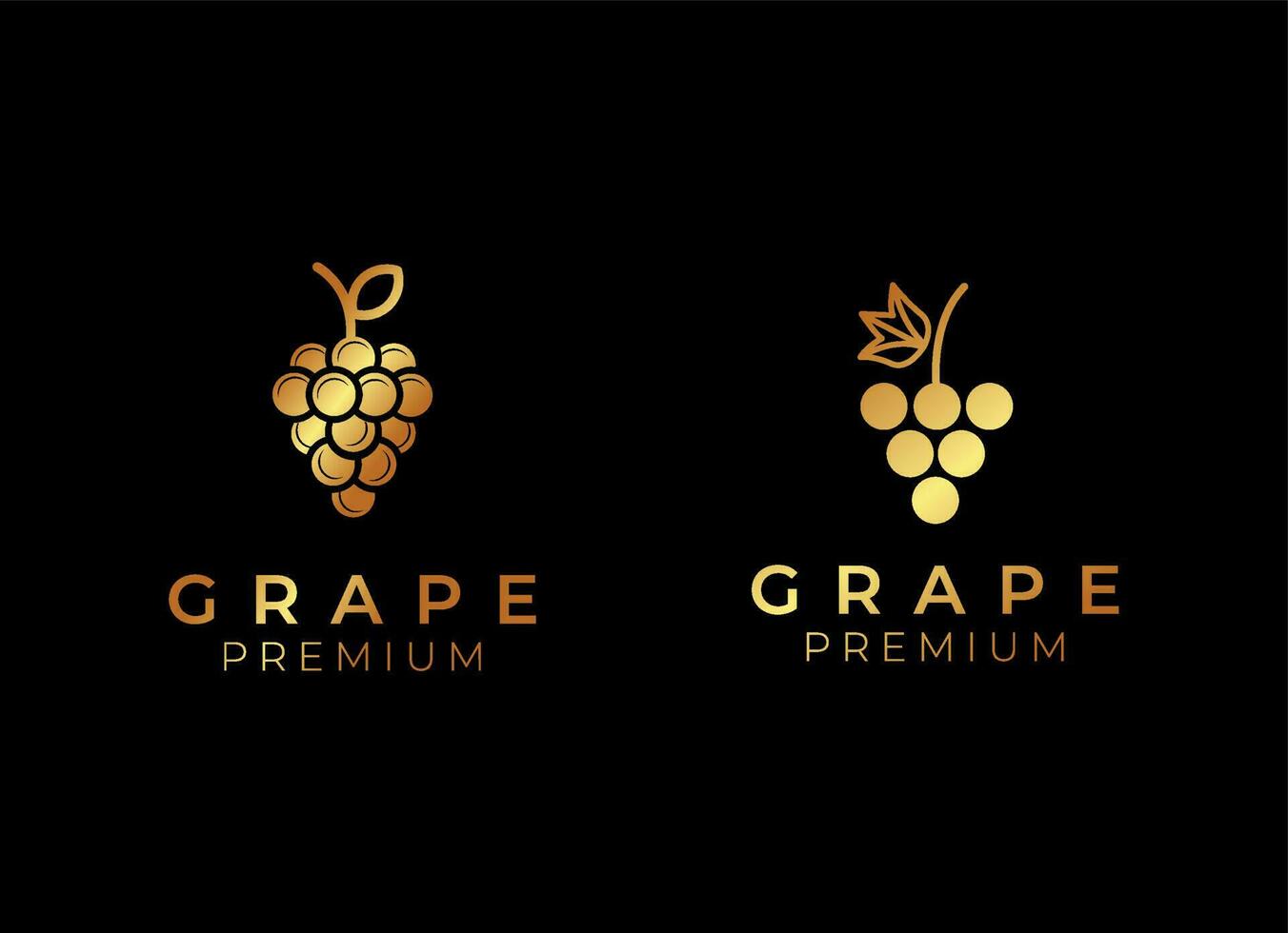Grape logo design template vector