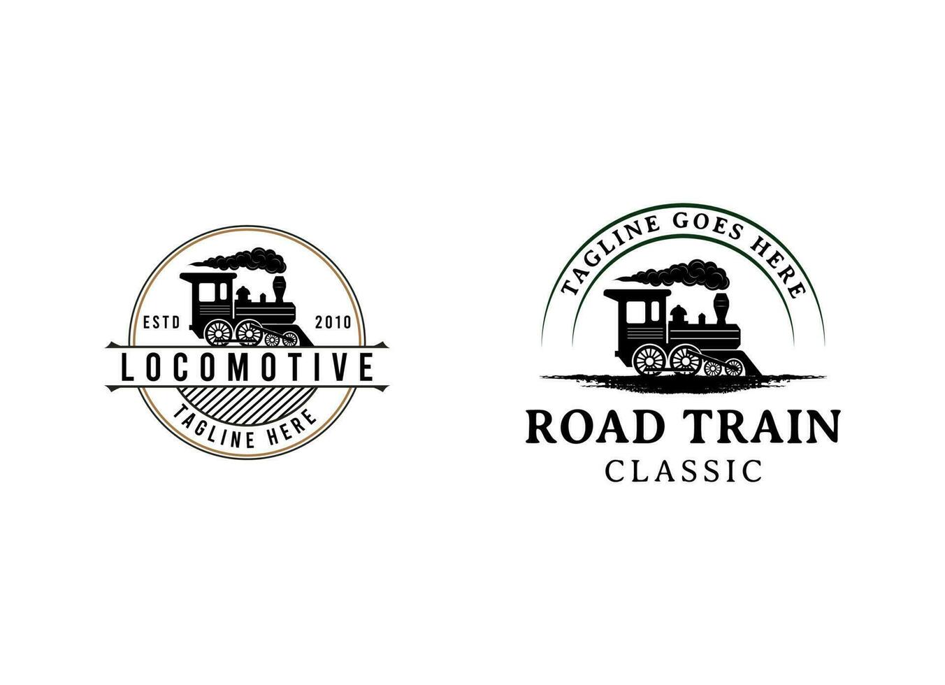 Train Locomotive Logo Design. Train Logo Design vector