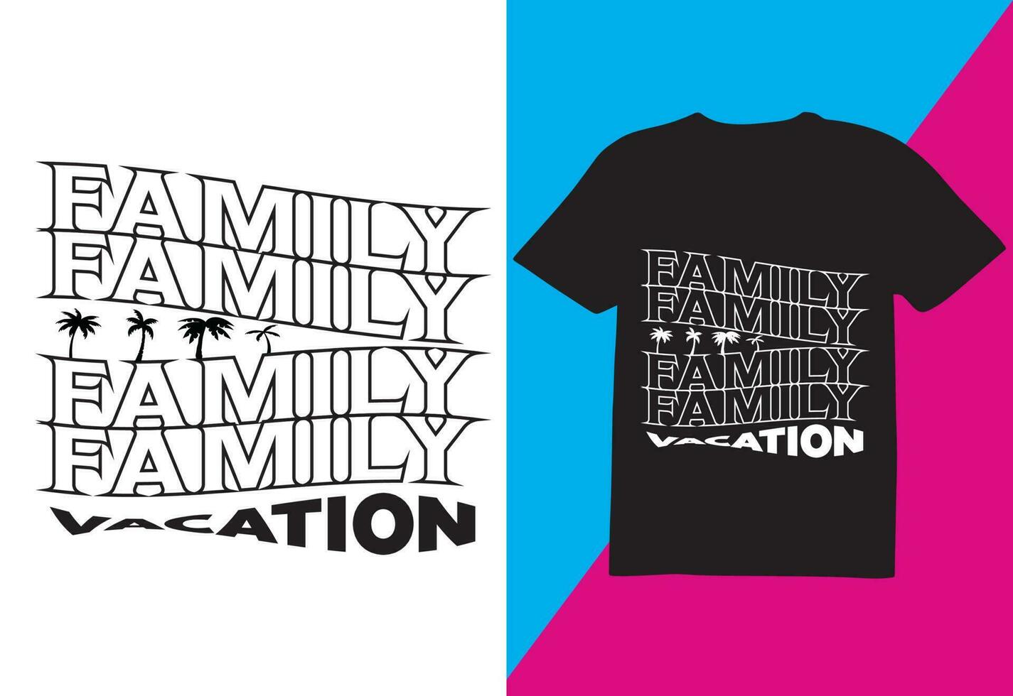 mejor familia vacaciones camiseta diseño para impresión vector