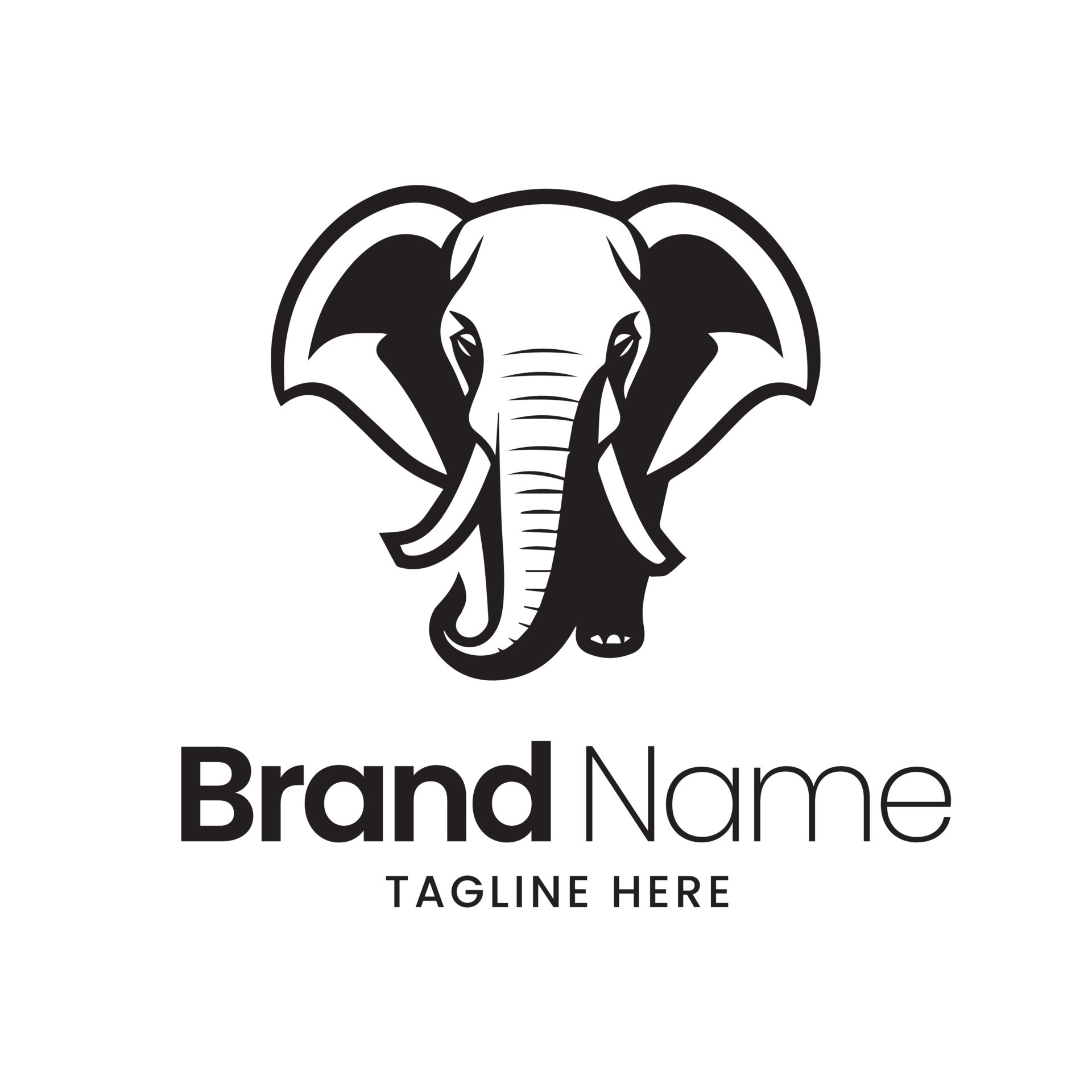 Elephant logo vector, elephant illustration, logo design 24224437