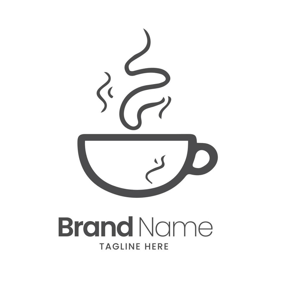 café tienda logo vector, café taza logo, taza icono vector, taza logo, té taza logo vector