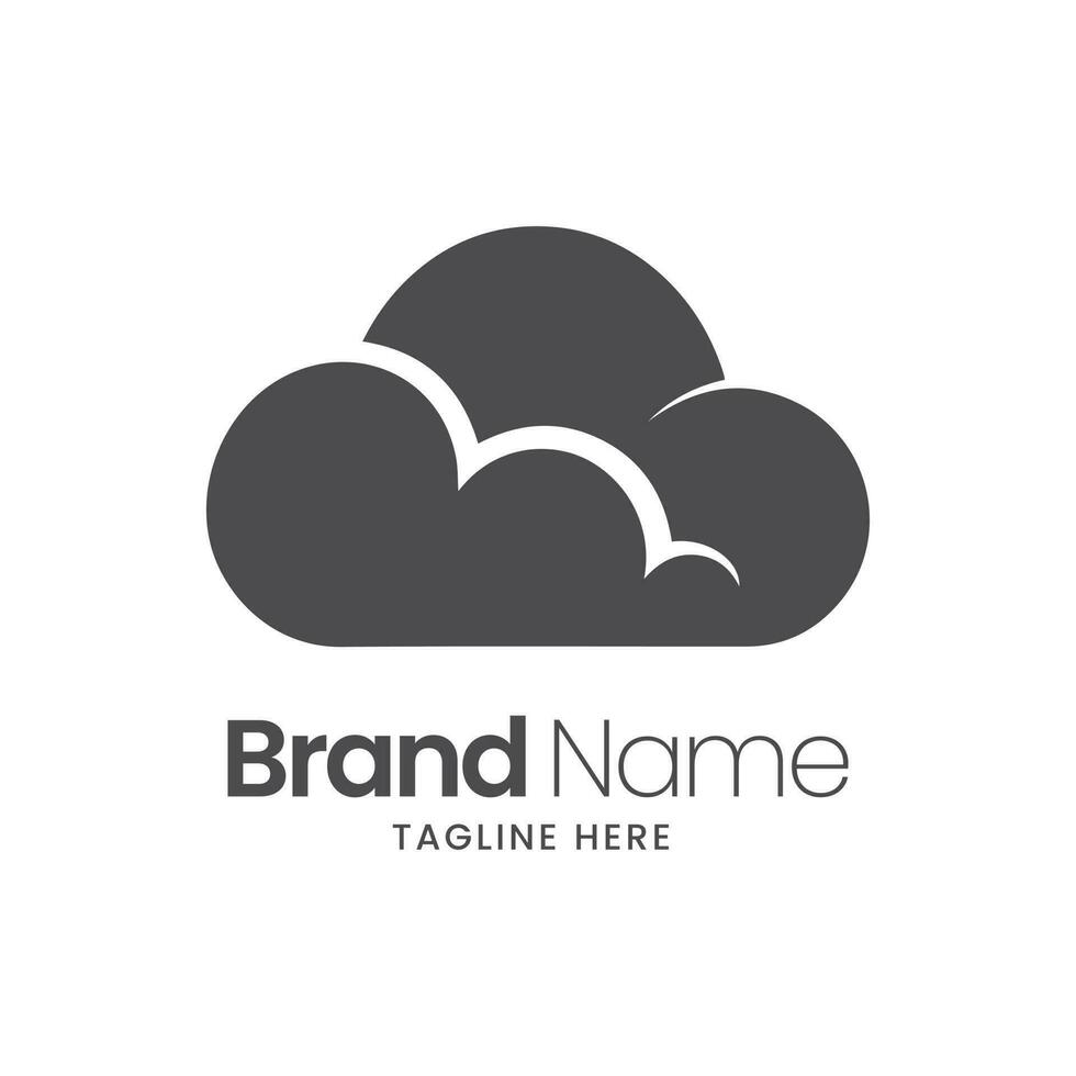 cloud computing logo, cloud logo, technology logo. cloud vector