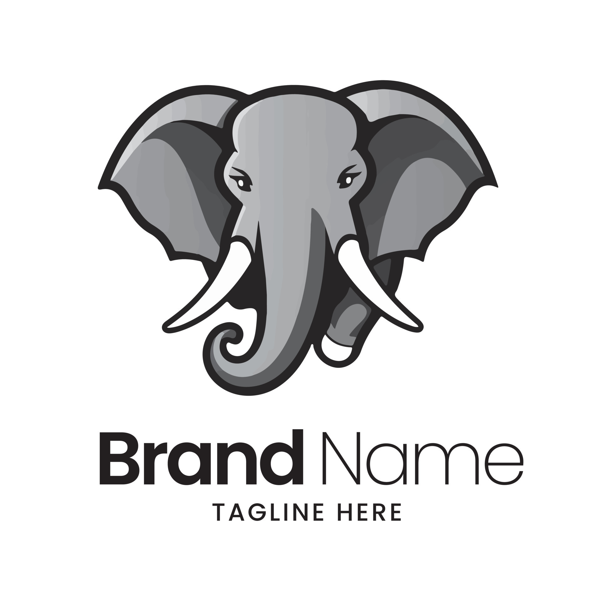 Elephant logo vector, elephant illustration, logo design 24224533