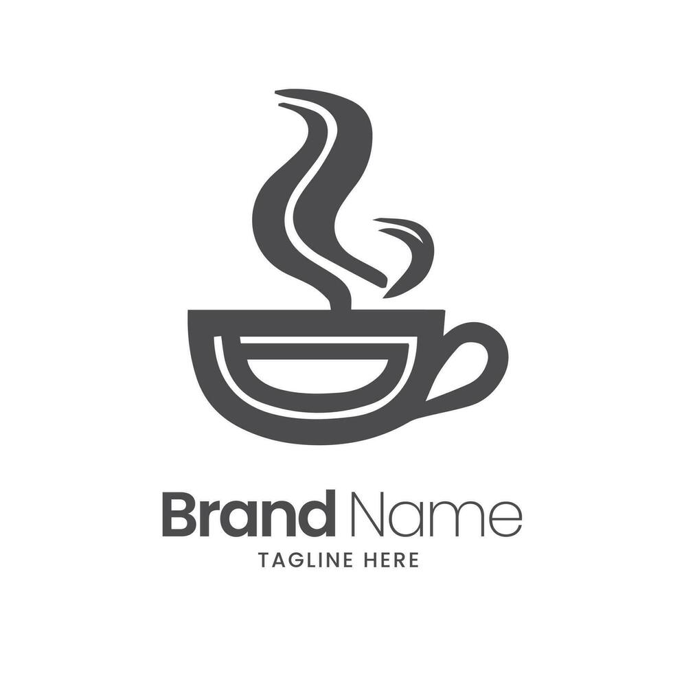 café tienda logo vector, café taza logo, taza icono vector, taza logo, té taza logo vector