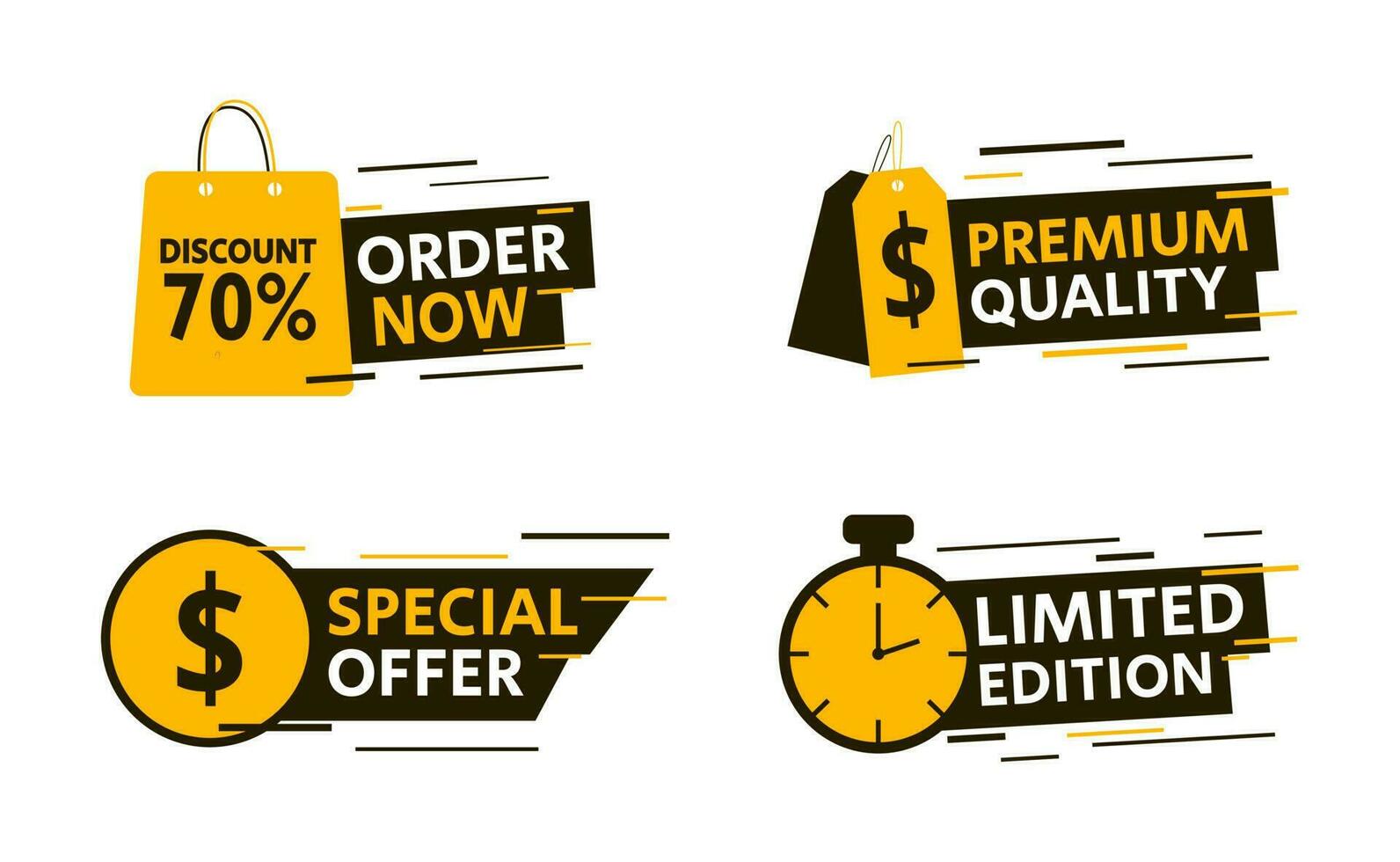 special offer label tags, label tags with icon e-commerce vector