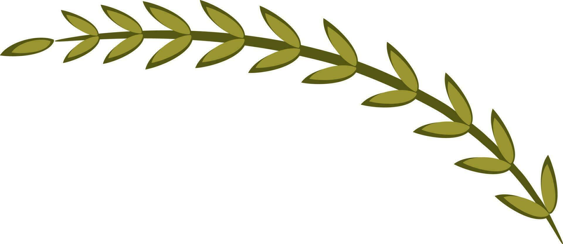 Illustration of green leaves. vector