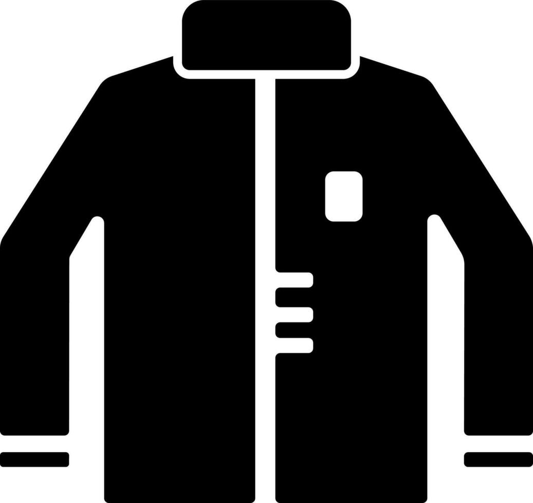 Winter Jacket symbol in flat style. vector