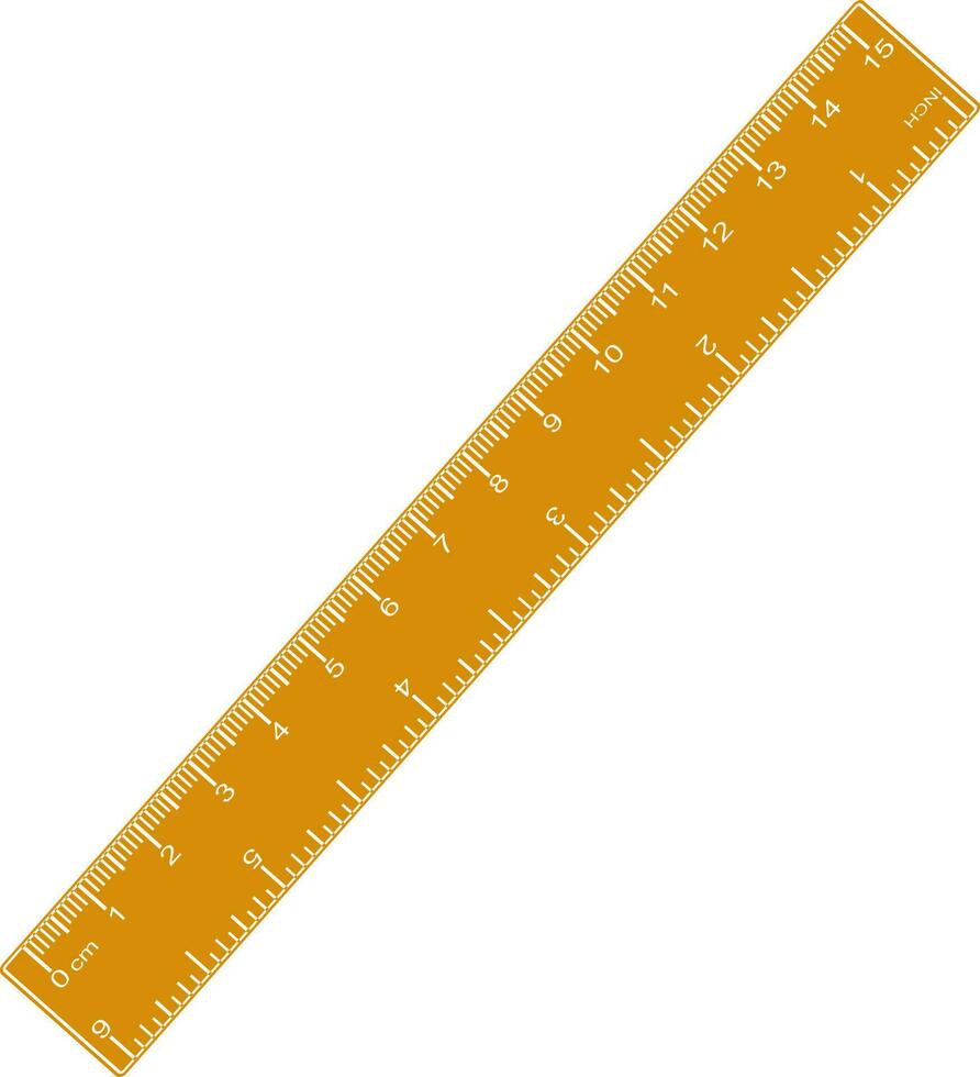 Vector ruler icon in flat style.