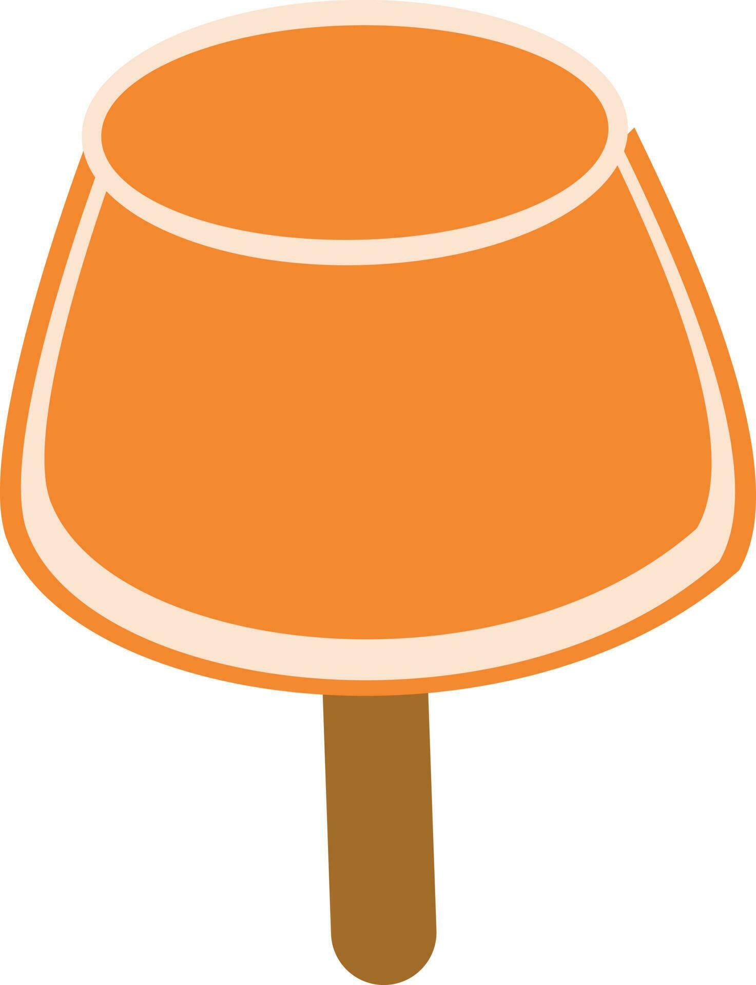 Orange kulfi ice cream. 24224780 Vector Art at Vecteezy