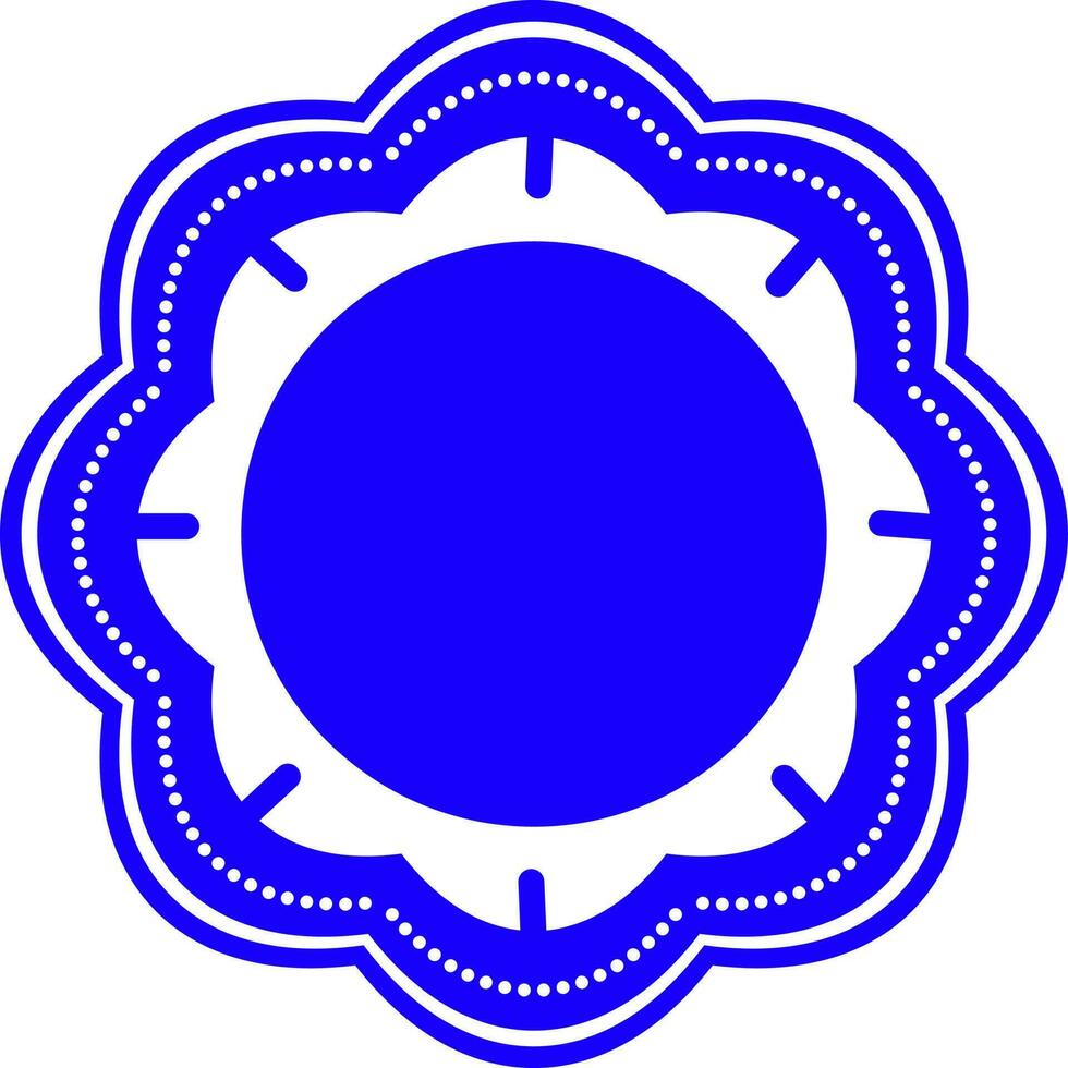 Circle design sticker, tag or label. vector