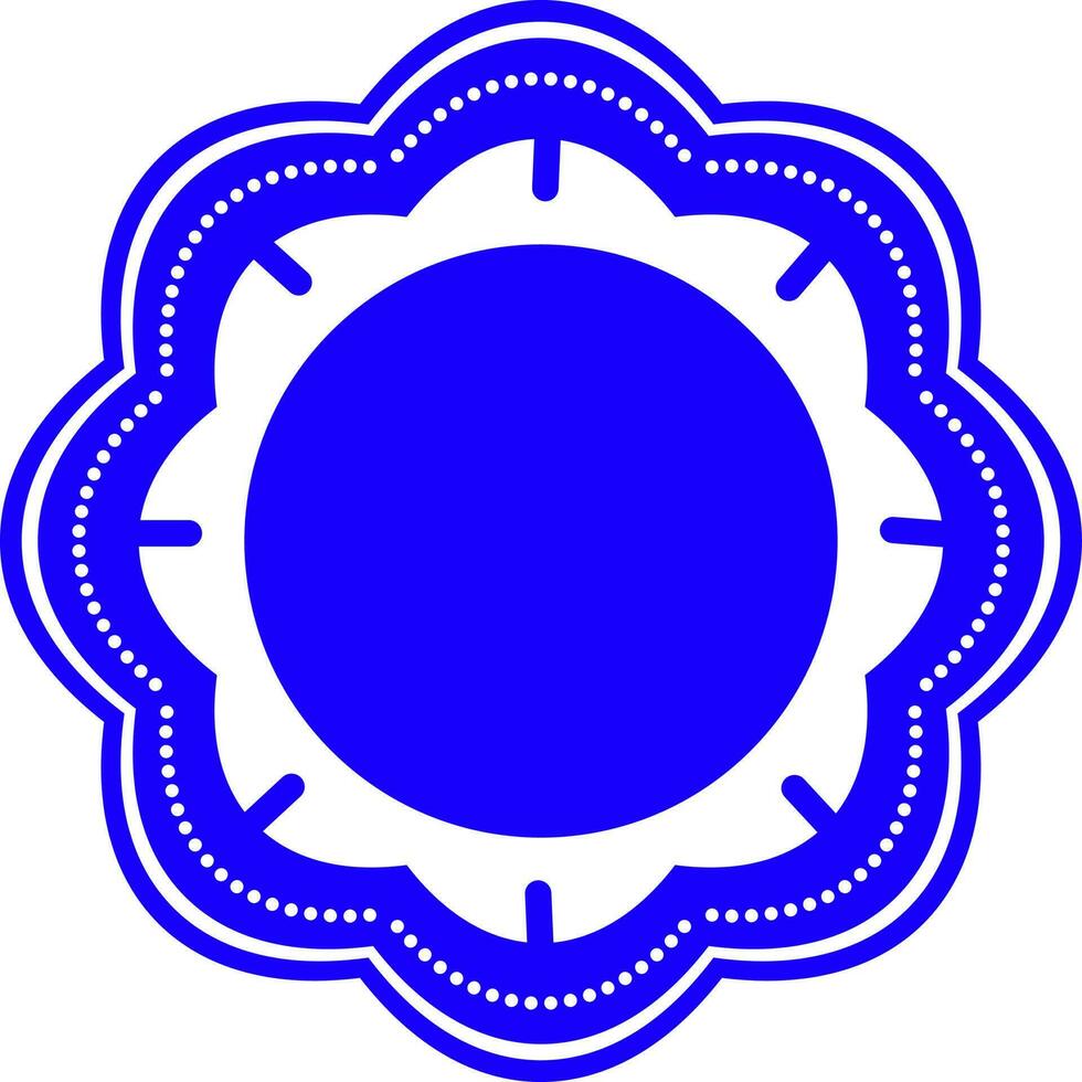 Circle design sticker, tag or label. vector