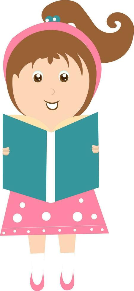 Cartoon character of a girl. vector