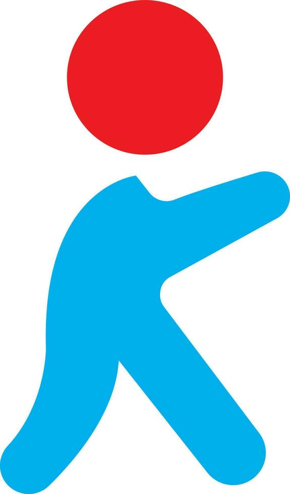Red and blue aim logo on background. vector