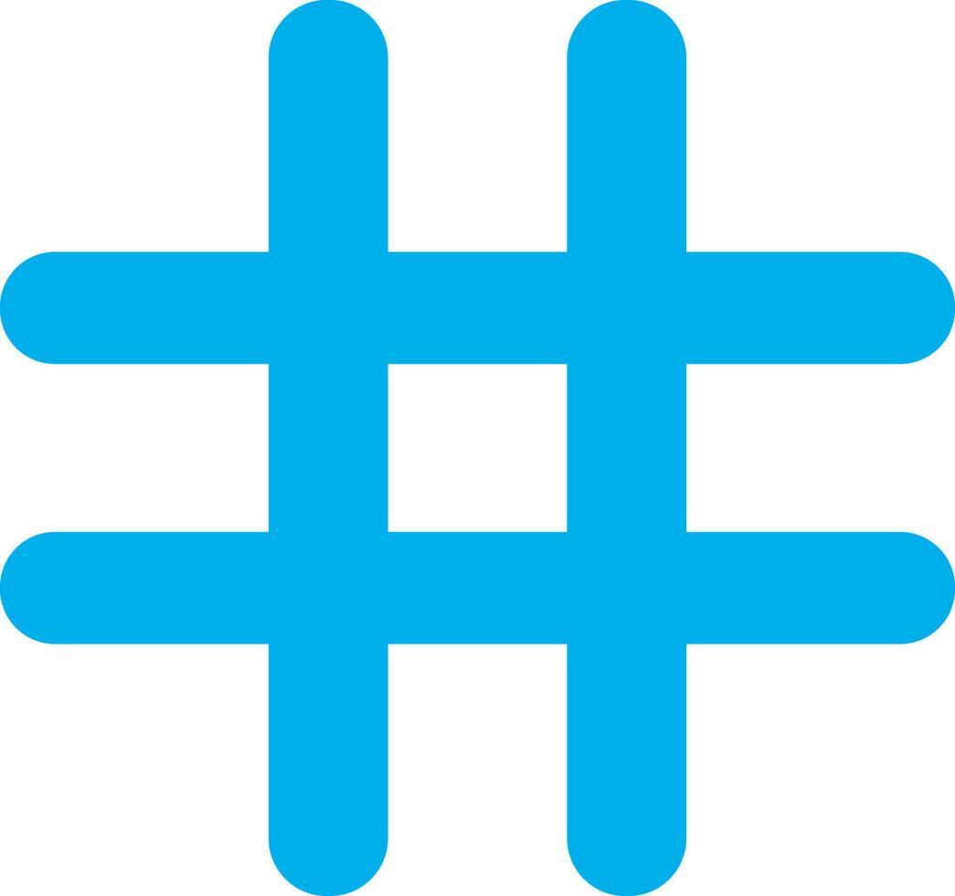 Blue hash on white background. vector