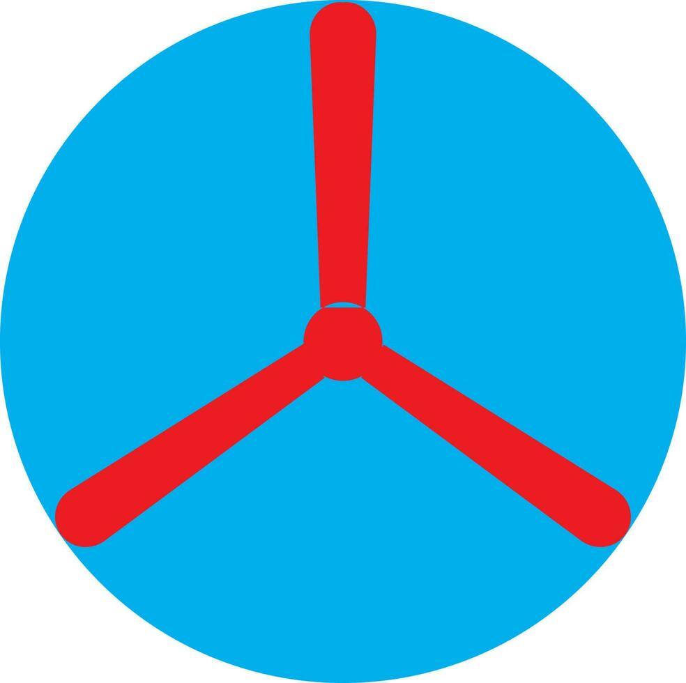 Flat style testflight in red and blue color. vector