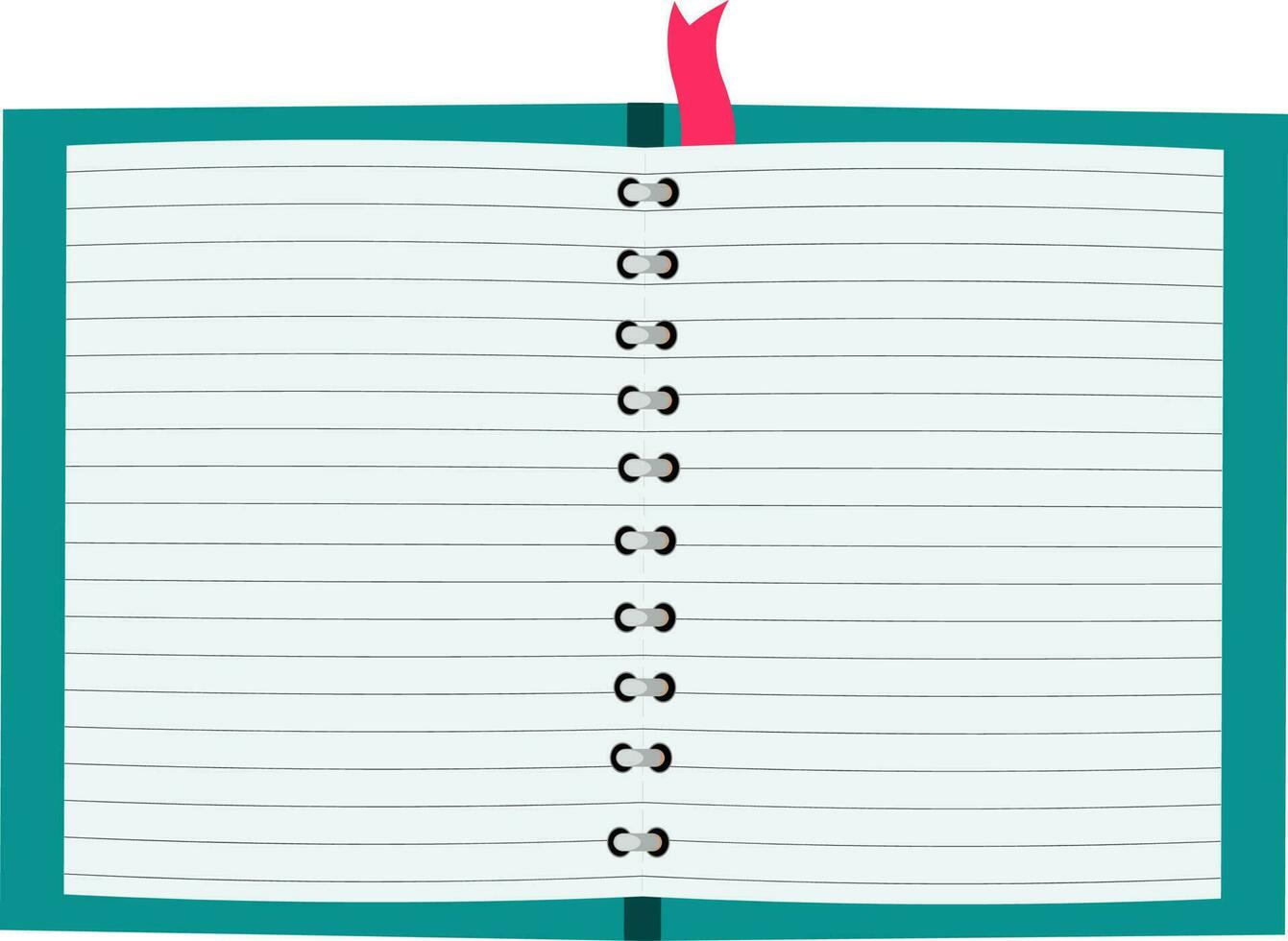 Flat illustration of a open book. vector