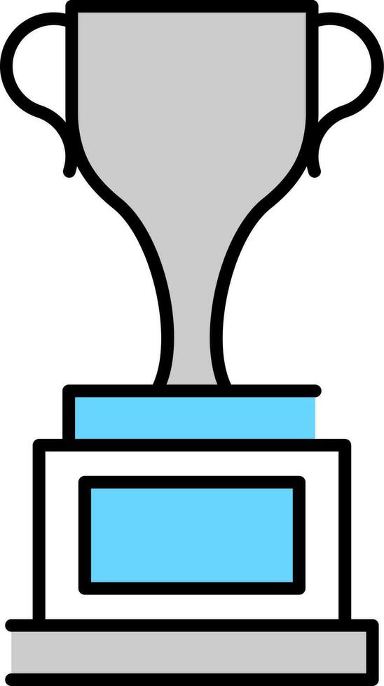 Flat illustration of Trophy Cup. vector