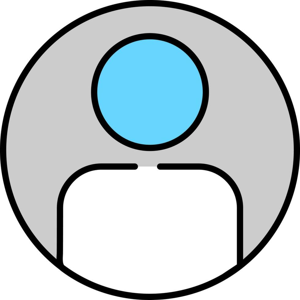 User sign or symbol in flat style. vector