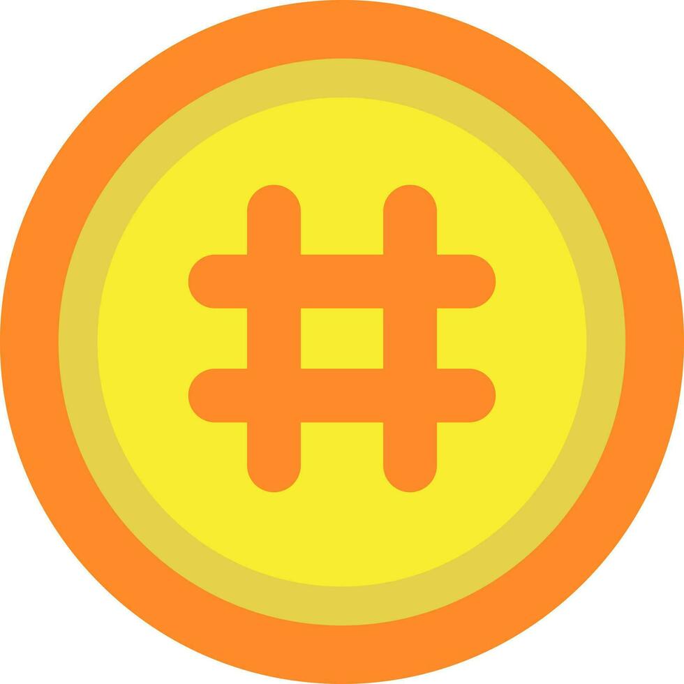 Illustration of a coin. vector