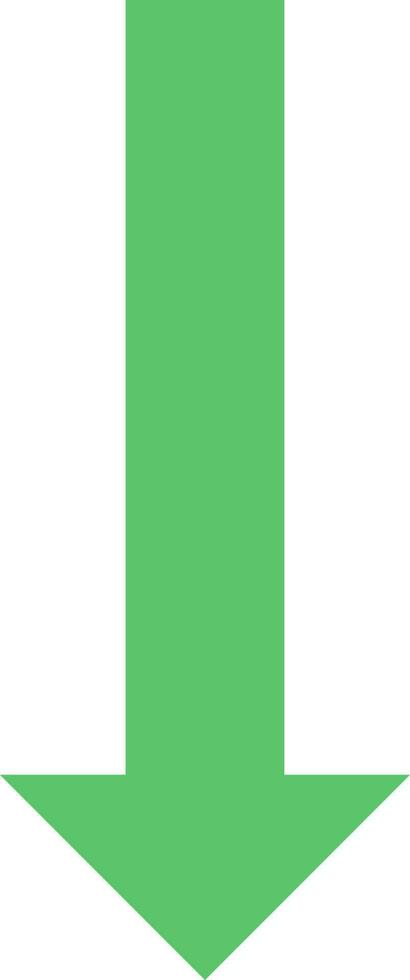 Flat illustration of an arrow. vector