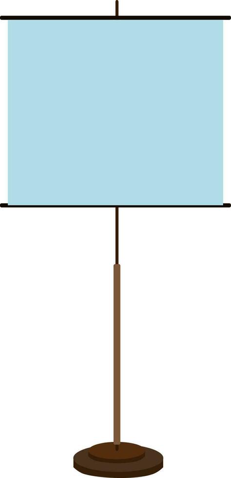 Flat illustration of a projection screen. vector