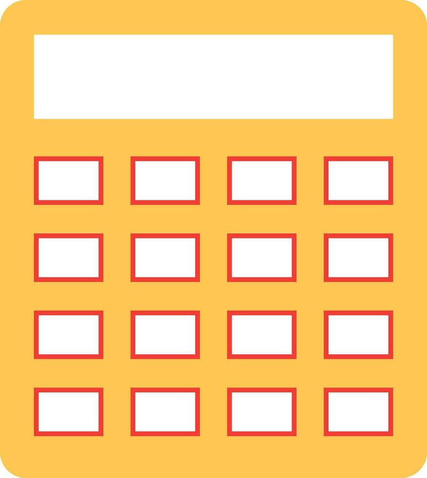 Flat illustration of a calculator. vector