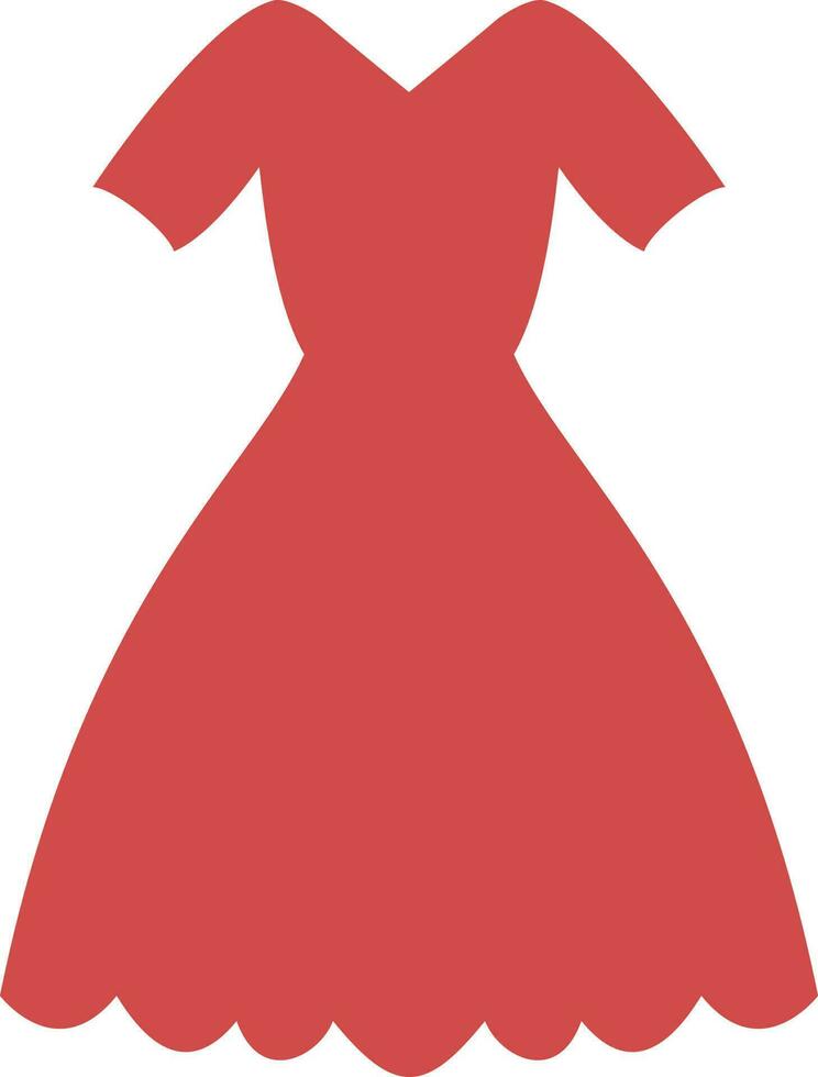 plano ilustración de vestido. vector