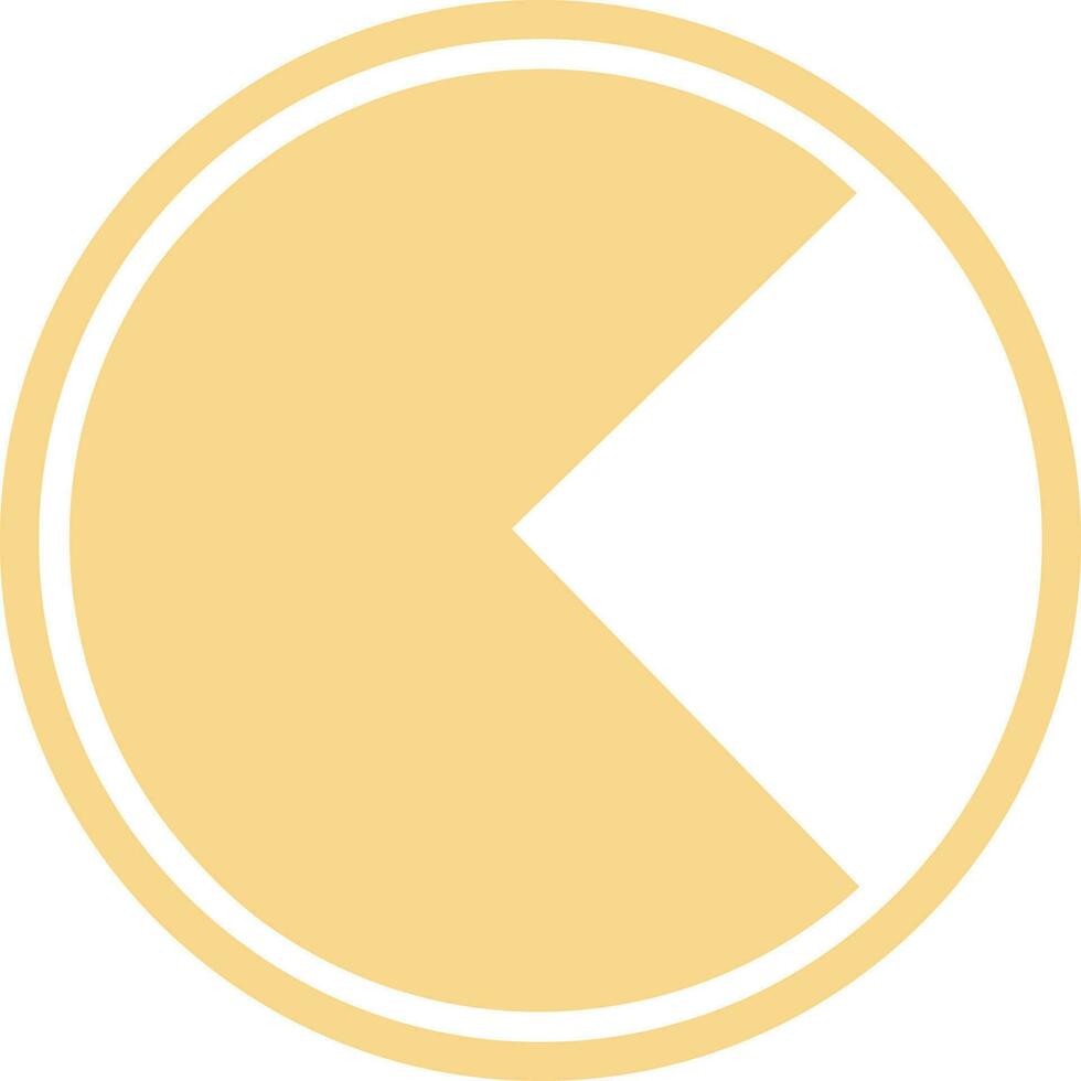 Flat style sign and symbol of pie chart. vector