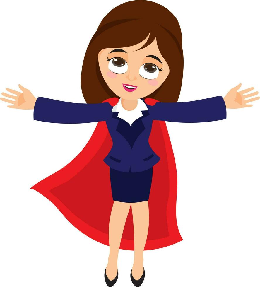 Young Business Woman character. vector
